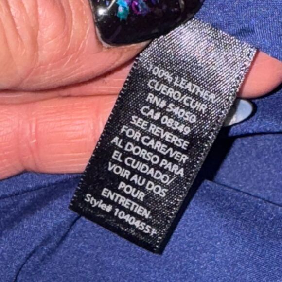 NWT RACHEL ROY 100% leather metallic reflective cosmos pencil skirt size 6 - Picture 9 of 9